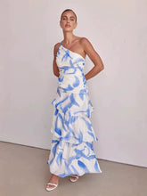 Floral One-Shoulder Maxi Dress â Women's Vacation Dress