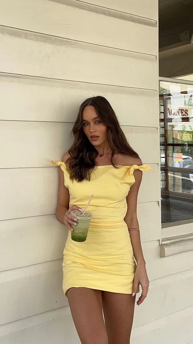 Ebbe Mini Dress - Lemon