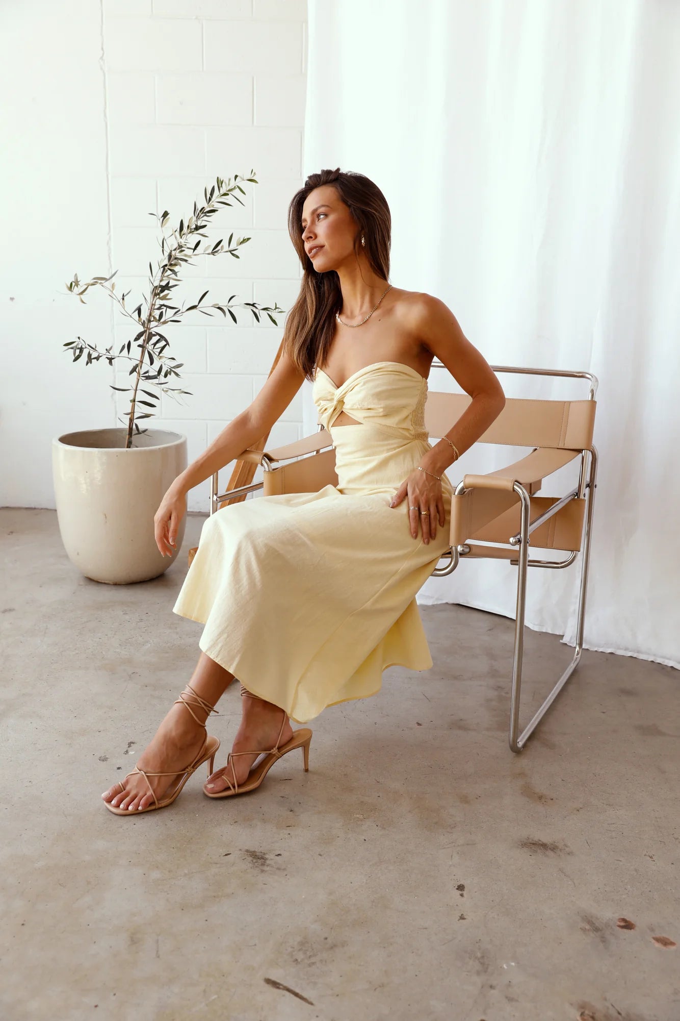 My Advice Maxi Dress Yellow